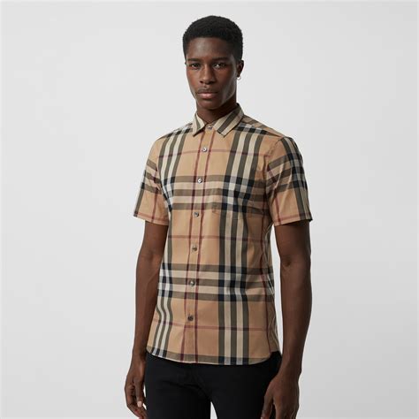 chemise homme imitation burberry|chemise en coton à empiècements contrastants .